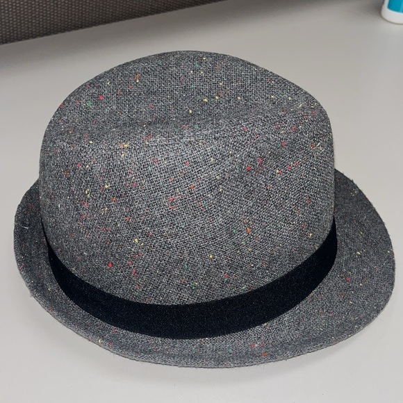 Goodfellow & Co unisex grey flecked fedora hat size L/XL - Picture 3 of 8